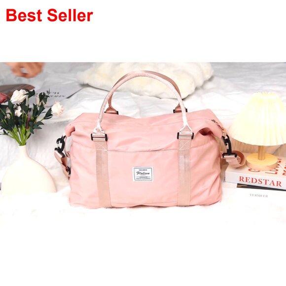 30L Travel Duffel Bag with Wet Pocket, Trolley Sleeve, Adjustable Strap - Picture 7 of 7